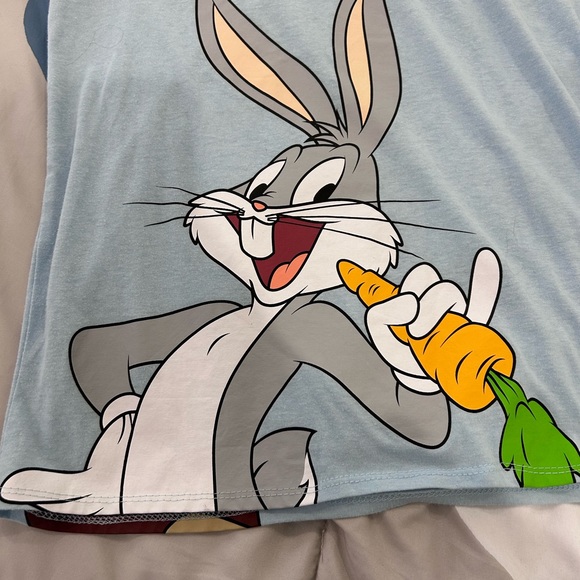 LOONEY TUNES • Lt Blue T-Shirt • Large/ 11-13 - Picture 2 of 8
